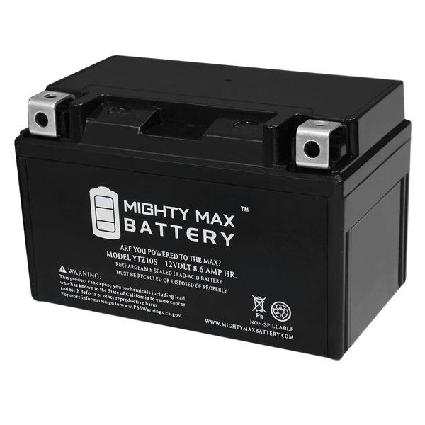 Mighty Max Battery YTZ10S 12V 8.6AH Replacement Battery for Adventure Power YTZ10S MAX3969985